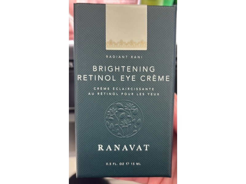 Ranavat Radiant Rani Brightening Retinol Eye Cream, 0.5 fl oz/15 mL