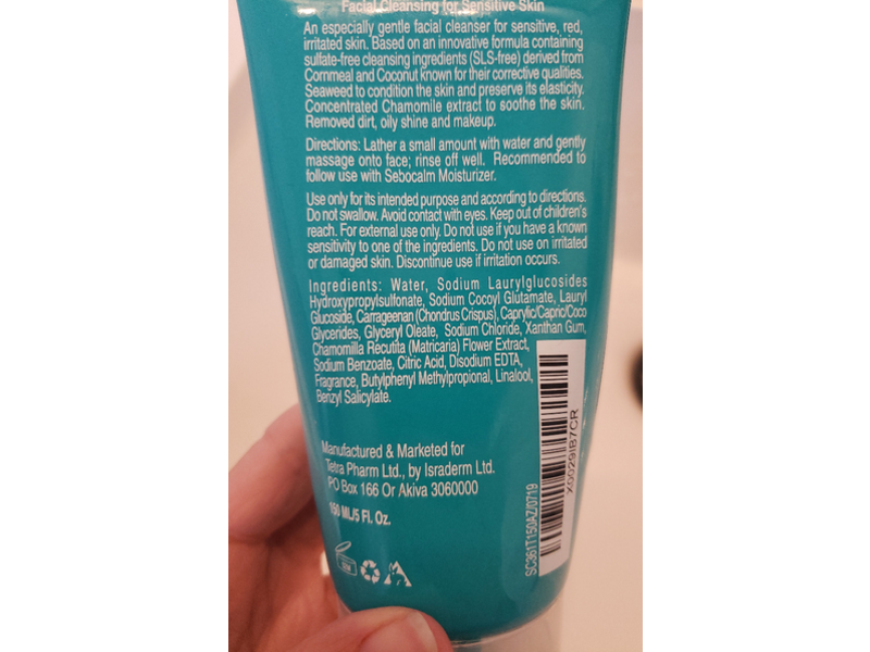 Sebocalm Facial Cleansing Soap, 5 fl oz/150 mL