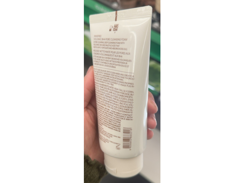 Innisfree Volcanic BHA Pore Cleansing Foam, 5.07 fl oz/150 mL