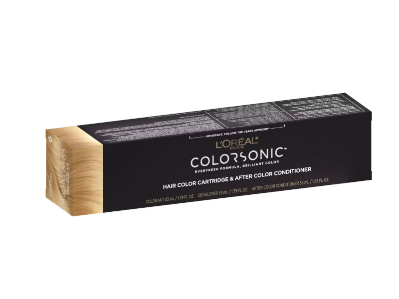 L'Oreal Paris Colorsonic Hair Color Cartridge, 2 Soft Black Natural, 1.85 fl oz/55 mL