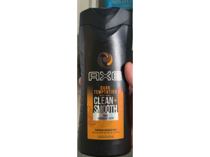 Axe Clean + Smooth Dark Temptation Body Wash, Dark Chocolate Scent, 16 fl oz/473 mL
