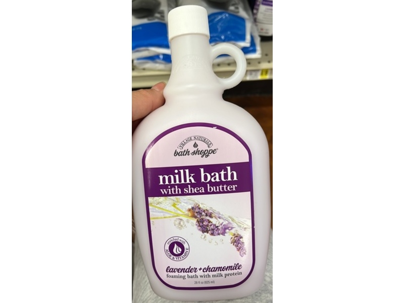 Village Naturals Milk Bath Shea Butter Body Wash, Lavender + Chamomile, 28 fl oz/825 mL, Pack Of 2