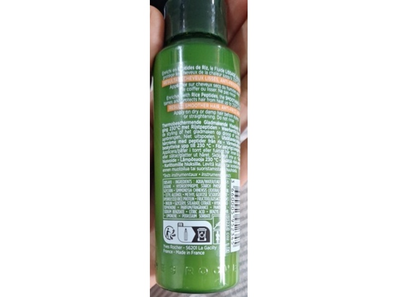 Yves Rocher Heat Protective Smoothing Fluid, 3.3 fl oz/100 mL