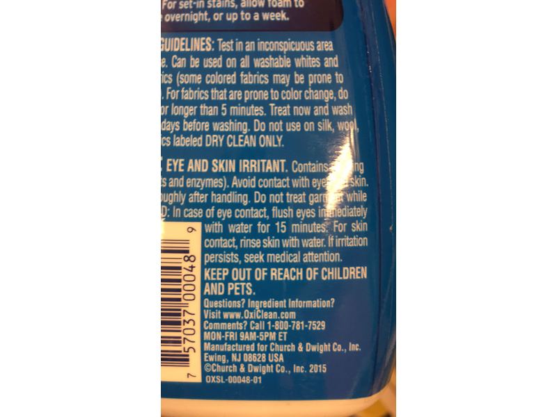OxiClean MaxForce Foam Stain Remover Foam, 9 fl oz (Pack of 3)