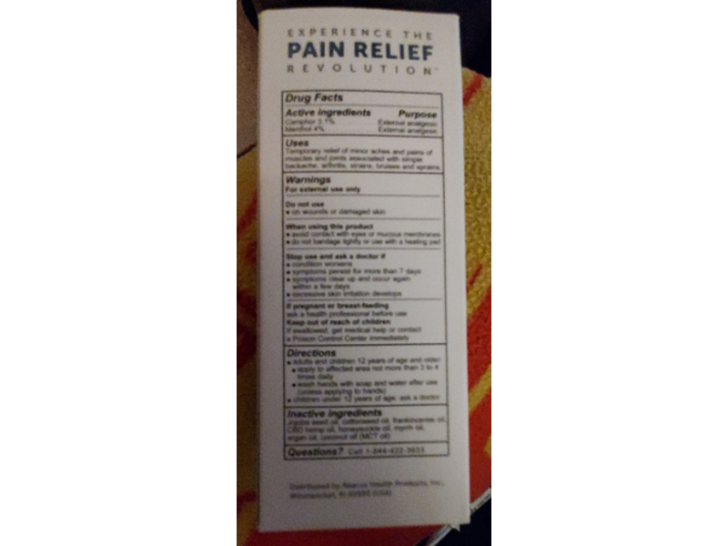 CBDMedic Massage Therapy Pain Relief Oil, 3.5 fl oz/103 ml