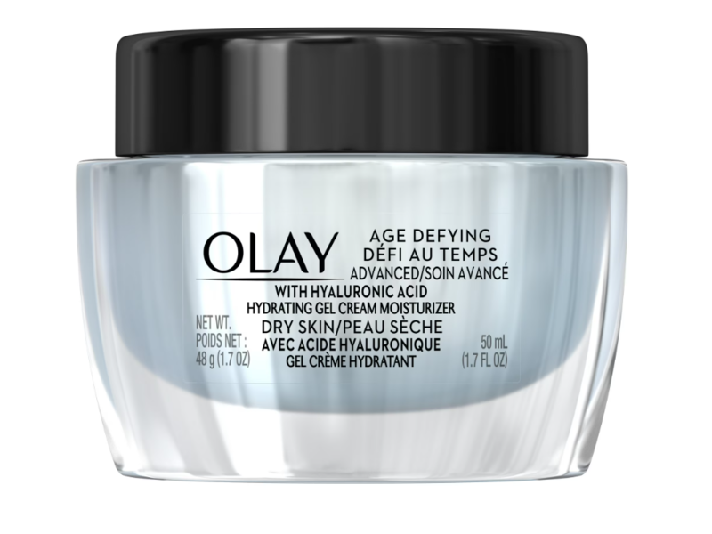 Olay Age Defying Advanced Hydrating Gel Moisturizer, Hyaluronic Acid, 1.7 fl oz/48 g