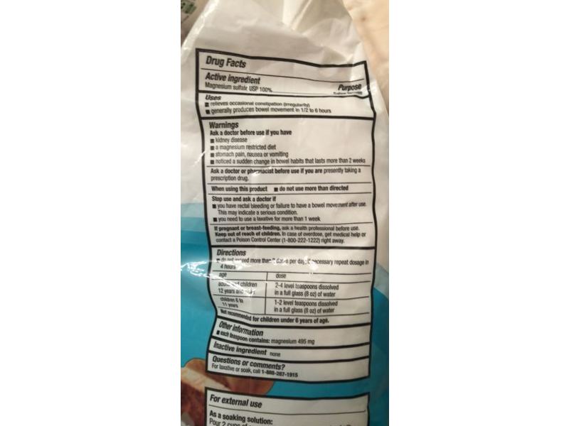 Equate Epsom Salt, Magnesium Sulfate, 64 oz/1.8 kg