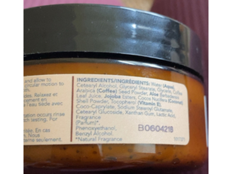 Sukin Exfoliating Masque Coffee & Coconut, 3.38 fl oz/100 mL