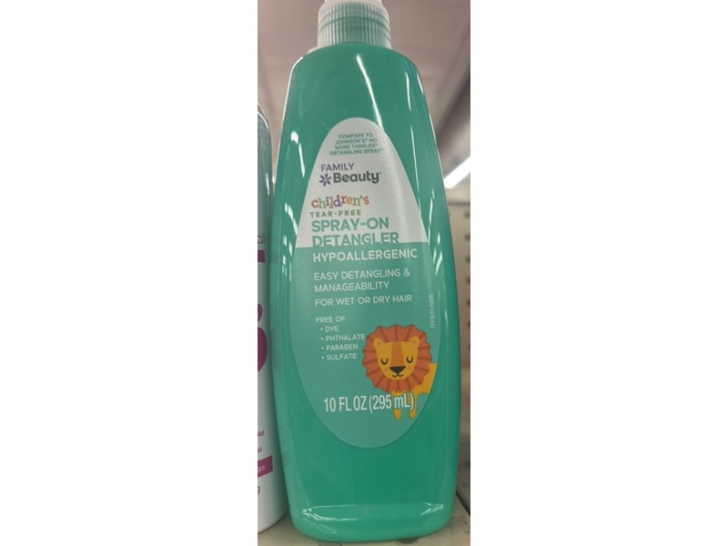 Family Beauty Tear-Free Spray-On Detangler, 10 fl oz/295 mL
