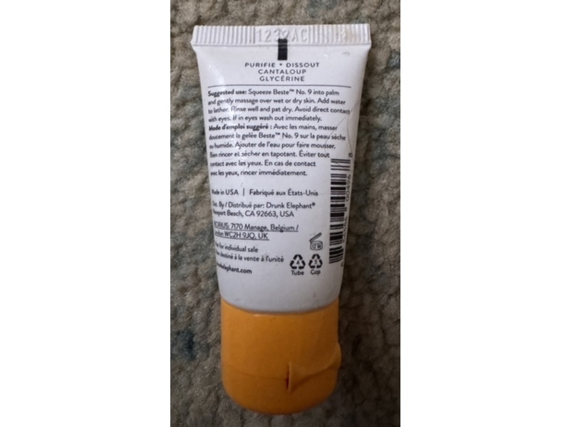 Drunk Elephant Beste No. 9 Jelly Cleanser, Glycerin, 1 fl oz/30 mL