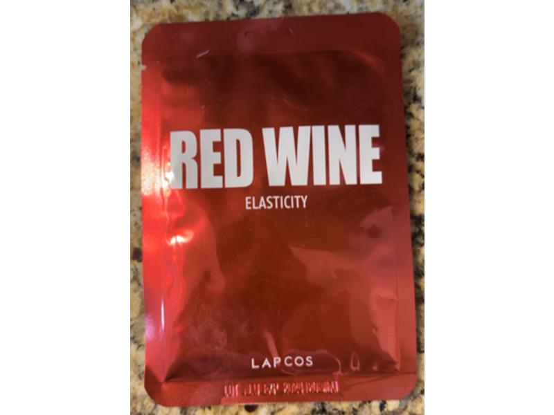 Lapcos Daily Skin Mask, Red Wine Elasticity, 1.01 fl oz/30 mL, Pack Of 5