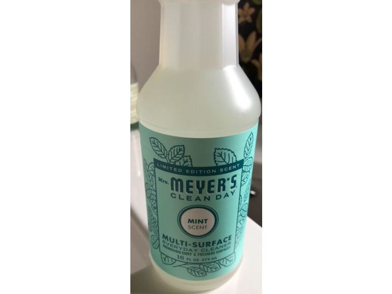 Mrs. Meyer's Clean Day Multi-Surface Everyday Cleaner, Mint Scent, 16 fl oz/473 mL