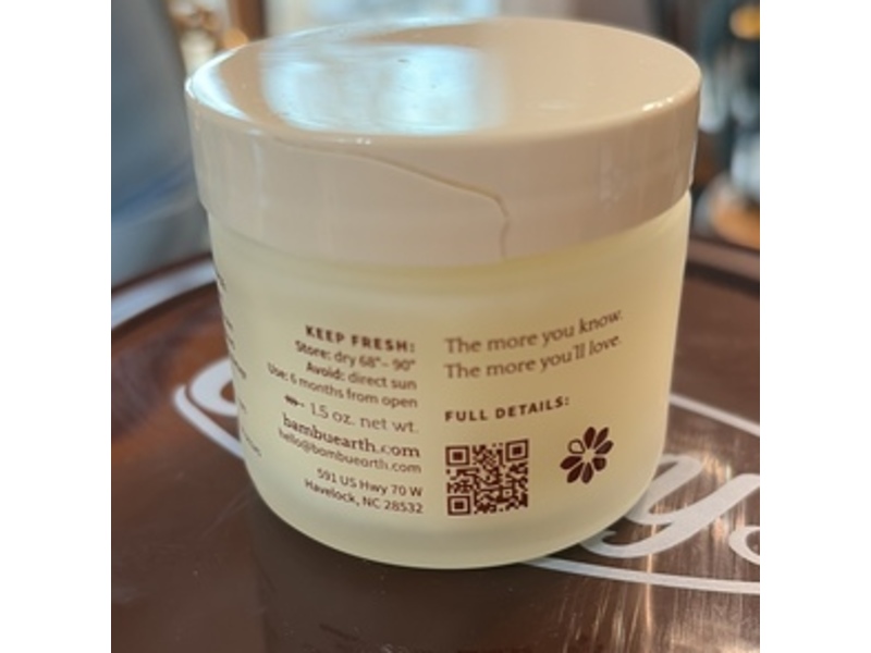 Bambu Earth Face Moisturizer, Shea Butter, 1.5 oz