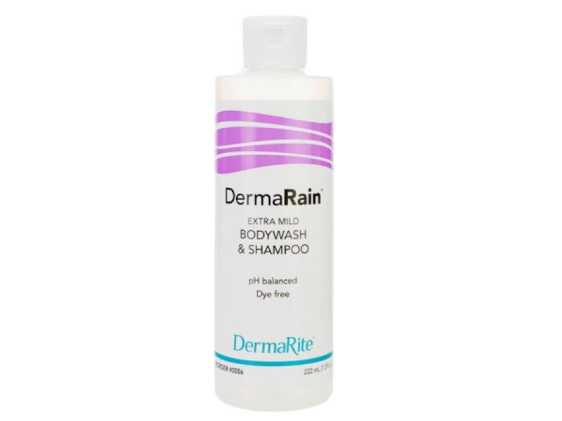 DermaRain Extra Mild Body Wash & Shampoo, 7.5 fl oz/222 mL