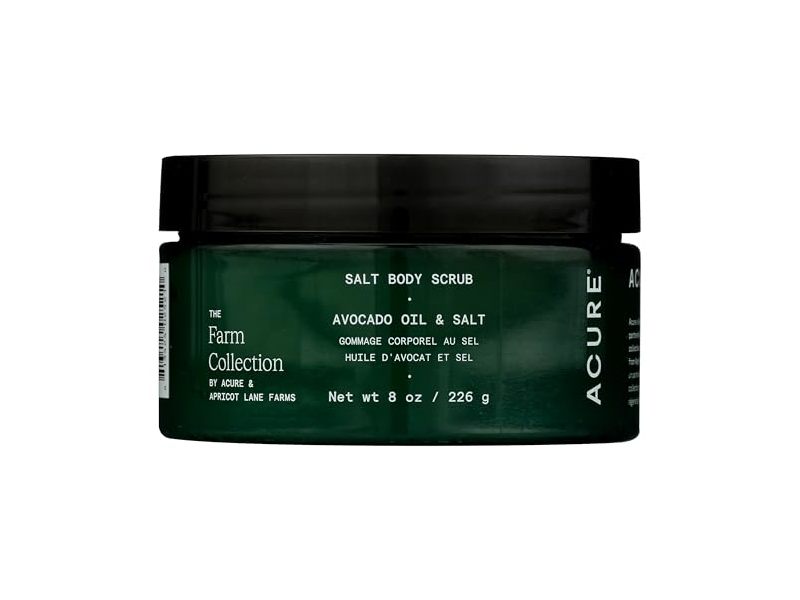 Acure The Farm Collection Sugar Body Scrub, Avocado Oil & Sugar, 8 fl oz/226 g