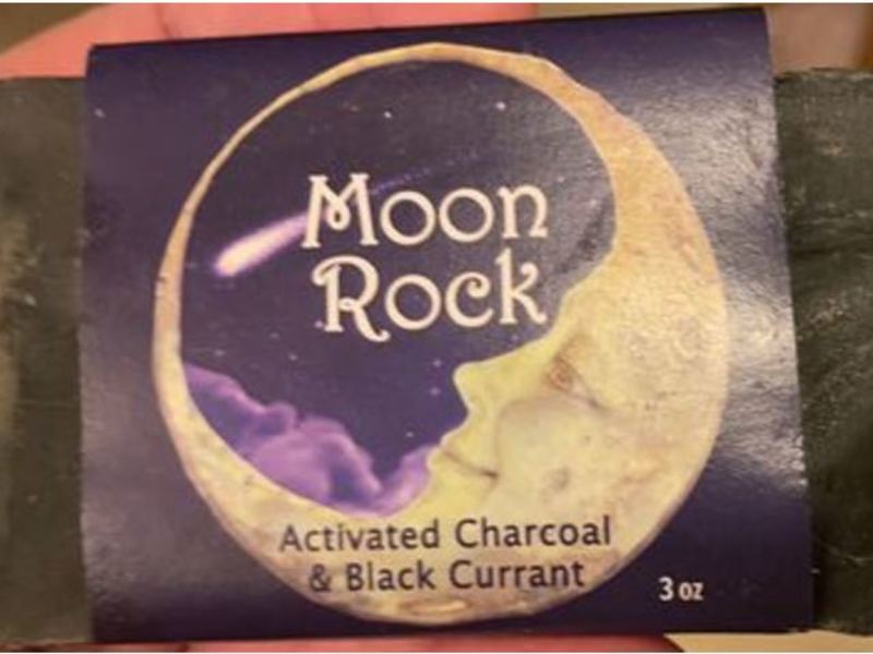 Moon Rock Bar Soap, Activated Charcoal & Black Currant, 3 oz