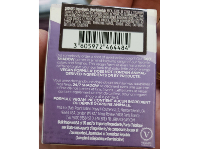 Urban Decay 24/7 Shadow Eyeshadow, Virgin, 0.06 oz/1.8 g