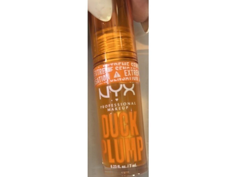 NYX Professional Duck Plump Makeup Lip Gloss, 01 Clearly Spicy, 0.23 fl oz/7 mL