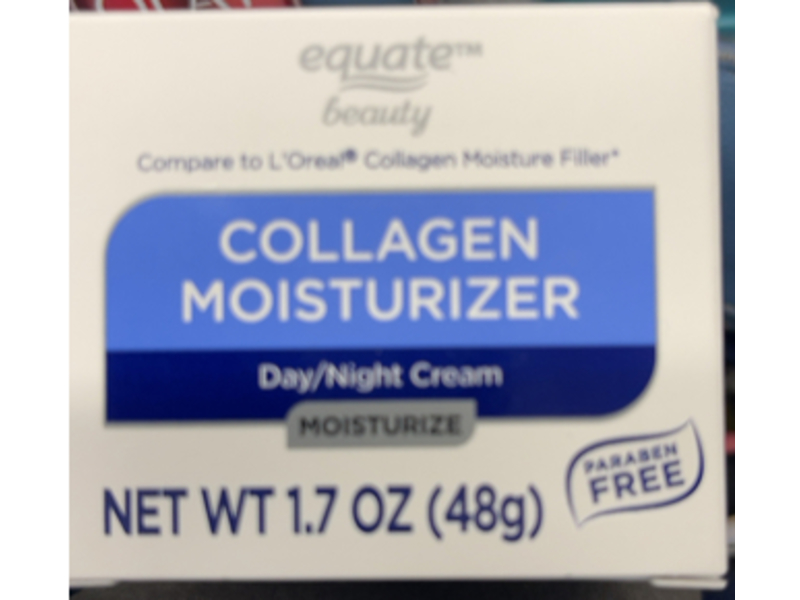 Equate Collagen Moisturizer Day/Night Cream,1.7 oz/48 g