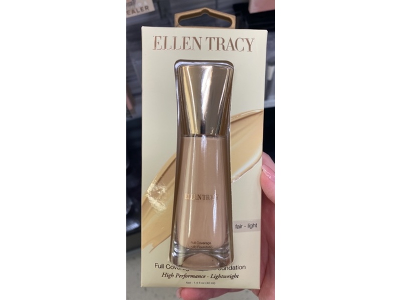 Ellen Tracy Full Coverage Liquid Foundation, Fair-Light, 1.4 fl oz/40 mL