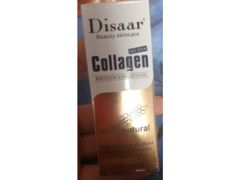 Disaar Beauty Skincare Collagen Face Serum, Natural, 1 fl oz/30 mL