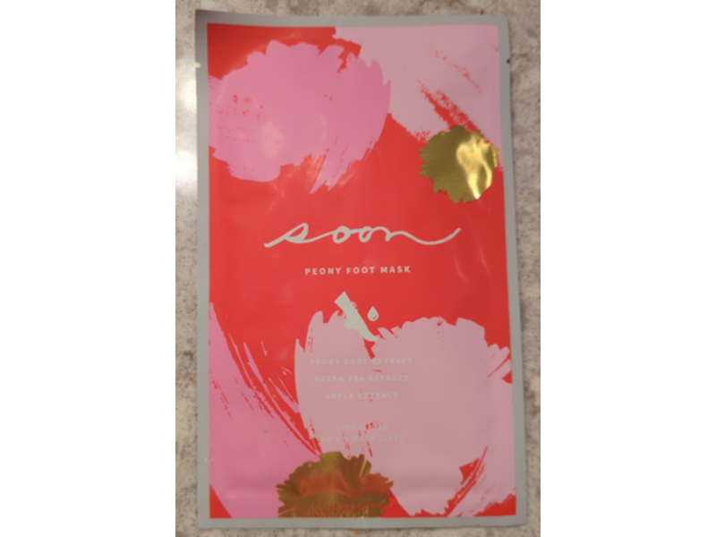 SOON Skincare Peony Foot Mask, 16 g