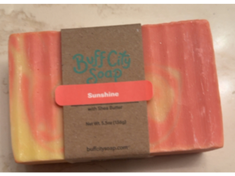 Buff City Bar Soap, Sunshine & Shea Butter, 5.5 oz/156 g