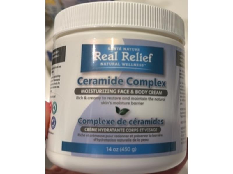 Real Relief Ceramide Complex Moisturizing Face & Body Cream, 14 oz/450 g