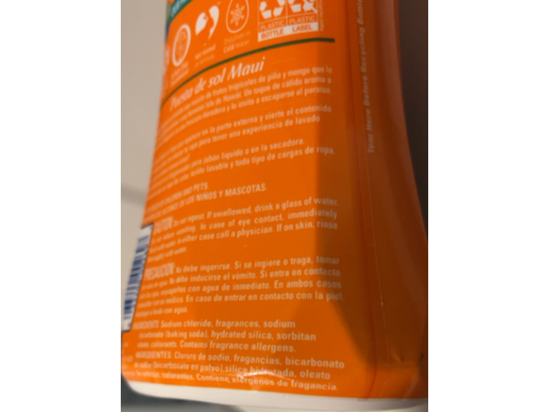 Arm & Hammer Clean Scentsations Scent Booster, Maui Sunset, 37.8 oz/1.07 Kg