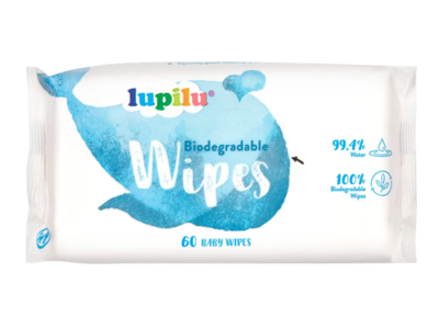Lupilu Biodegradable Baby Wipes, 60 Count, 4 Packs