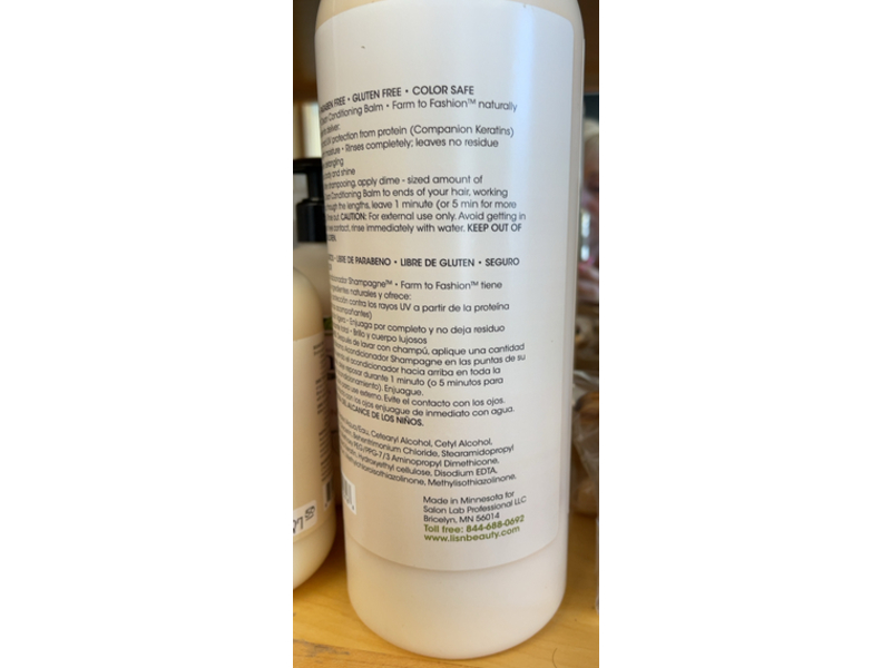 Lis'n Shampagne Clean Conditioning Balm, 33 oz/976 mL