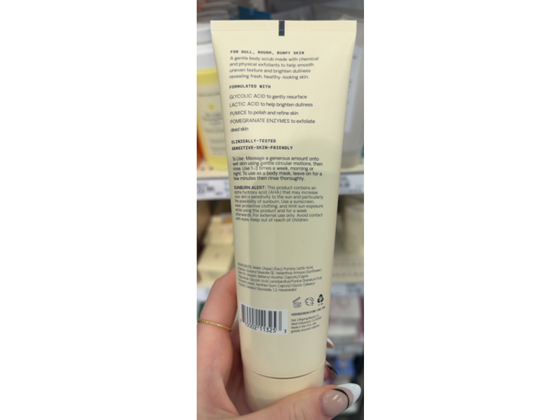 Versed Buff It Out Exfoliating Body Scrub, 8 fl oz/237 mL