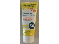 Seaweed Bath Co. Tropical Face Lotion Hydrating Sunscreen, SPF 50, Coconut, 3 fl oz/89 mL - thumbnail 2