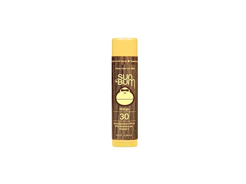 Sun Bum Sunscreen Lip Balm, Mango, SPF 30, 0.15 fl oz/4.25 g