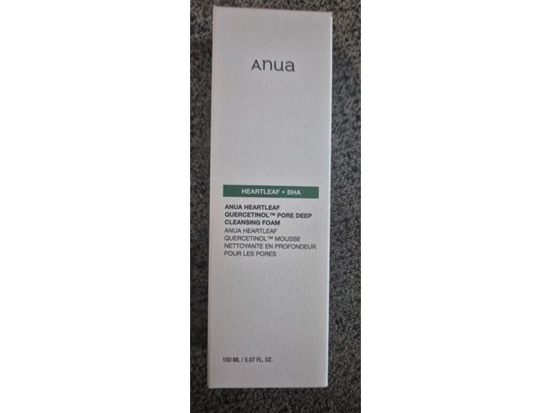 Anua Heartleaf Quercetinol Pore Deep Cleansing Foam, 5.07 oz/150 mL