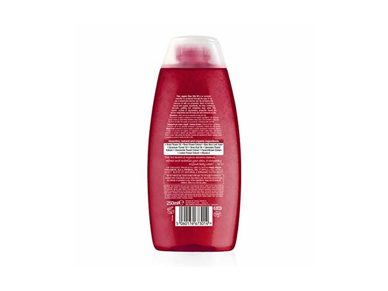 Dr Organic Daily Bath & Shower Gel, Rose Otto, 250 mL
