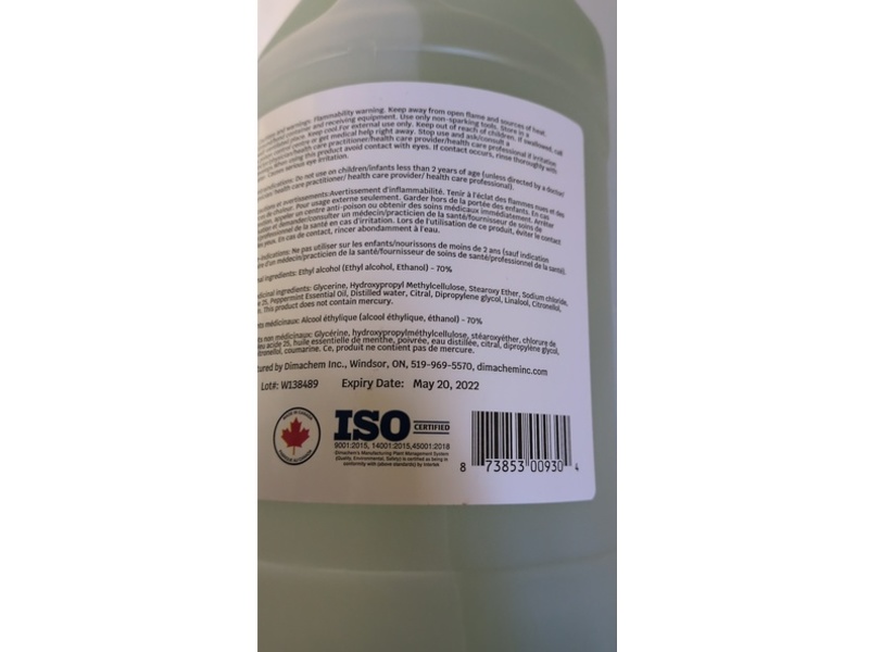 Dimachem Sanitizer Gel, 4 L