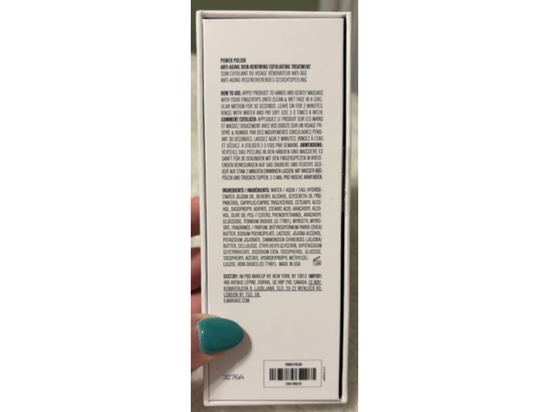 IL Makiage Power Polish Anti Aging Skin Renewing Exfoliating Treatment, 80 mL