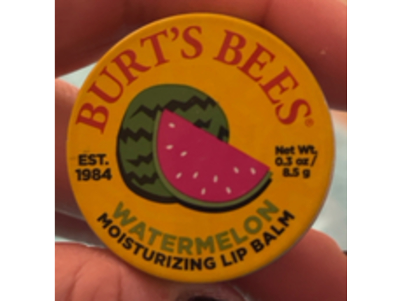 Burt's Bee Moisturizing Lip Balm, Watermelon, 0.3 oz/8.5 g
