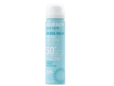 Agrado Bruma Solar Facial Sun Mist, SPF 50+, 2.5 fl oz/75 mL