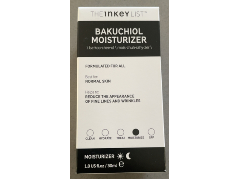 The Inkey List Bakuchiol Moisturizer, 1.0 fl oz/30 mL