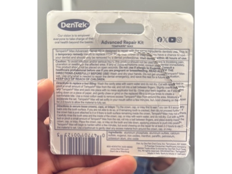 DenTek 2 In 1 Adavanced Repair & Relief Kit