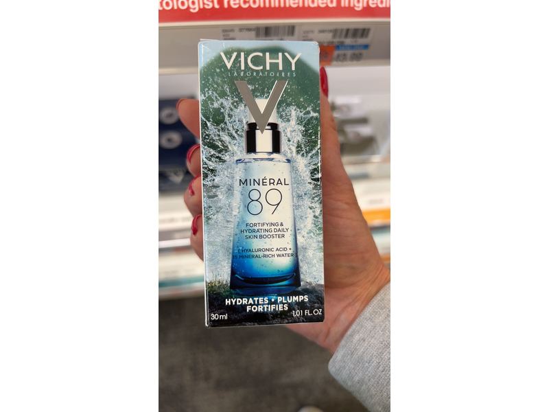 Vichy Laboratories Mineral 89 Fortifying & Hydrating Daily Skin Booster, 1.01 fl oz/30 mL