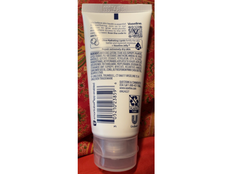 Vaseline Intensive Care Unscented Advanced Repair Lotion, 2 fl oz/60 mL