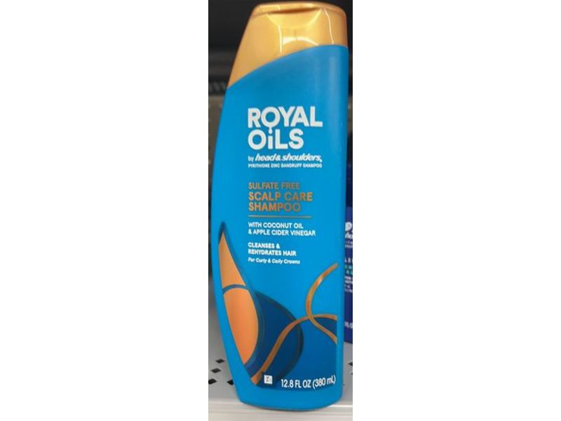 Head & Shoulders Royal Oils Scalp Care Shampoo, Coconut Oil & Apple Cider Vinegar, 12.8 fl oz/380 mL