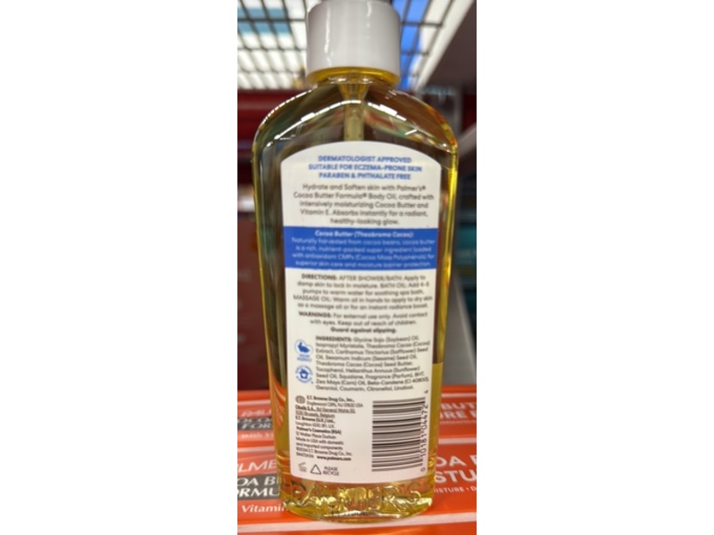 Palmer's Moisturizes Softens Body Oil, 5.1 fl oz/150 mL
