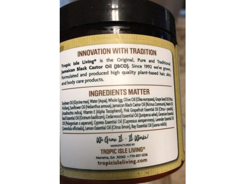 Tropic Isle Living Natural Hair Growth Protein Conditioner, 8 fl oz/237 mL