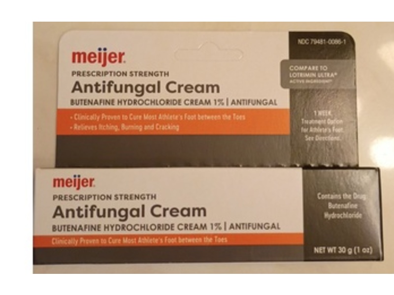 Meijer Antifungal Cream, Butenafine Hydrochloride 1%, 1 oz/30 g