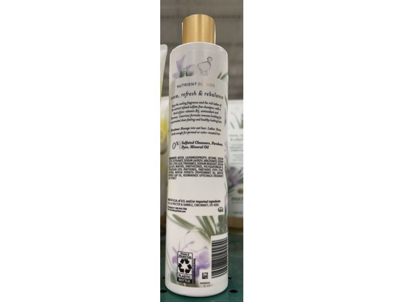 Pantene Shampoo, Sulfate Free, Rosemary, 9.6 fl oz/285 mL