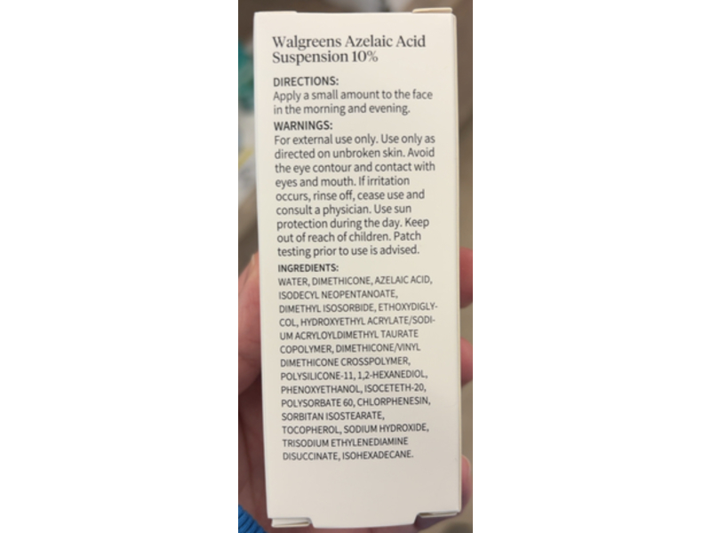 Walgreens Azelaic Acid 10%, 1 fl oz/30 mL
